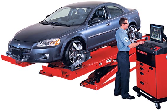 DSP508-XF Cordless Sensors shown with the Hunter R811P19L alignment system and RX-9-43 Lift